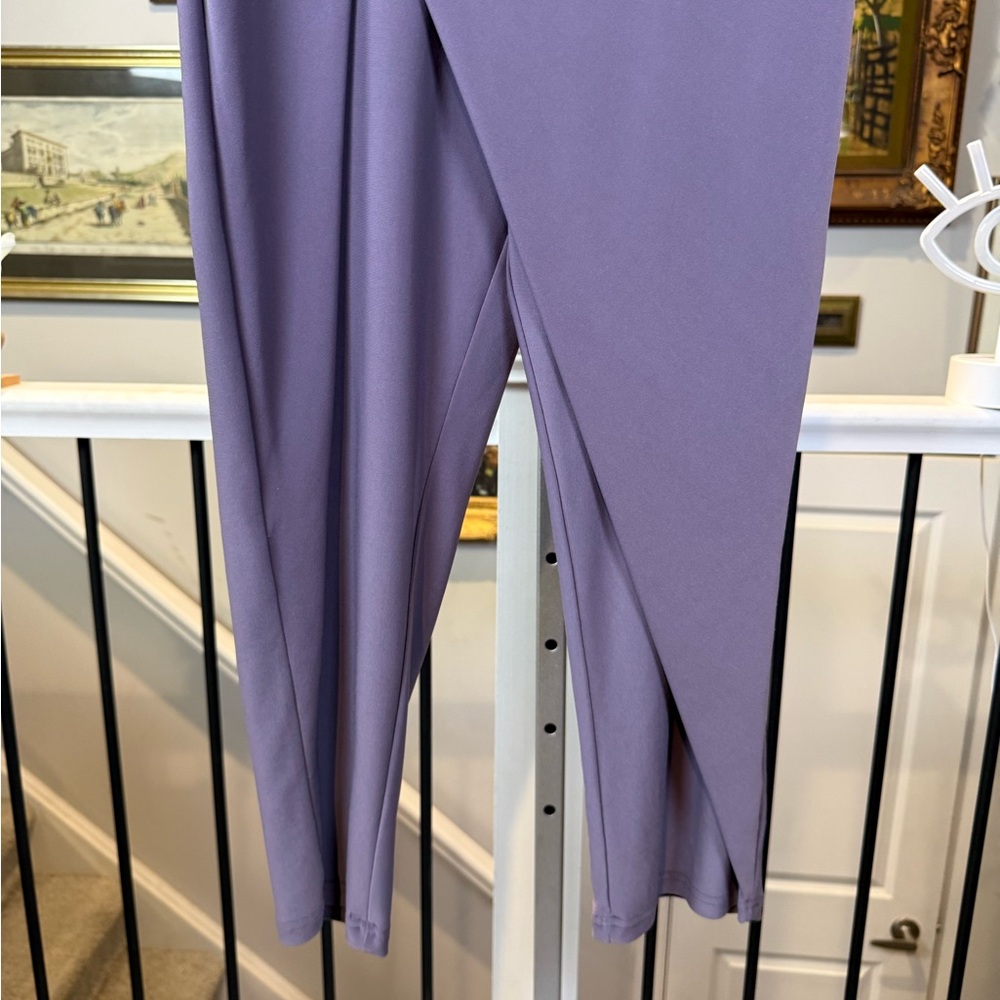 Sympli Wrap Ankle Pant Size 6 Lilac Lavender Travel Canada - Picture 4 of 8